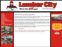 Tablet Screenshot of lumbercity.co.za